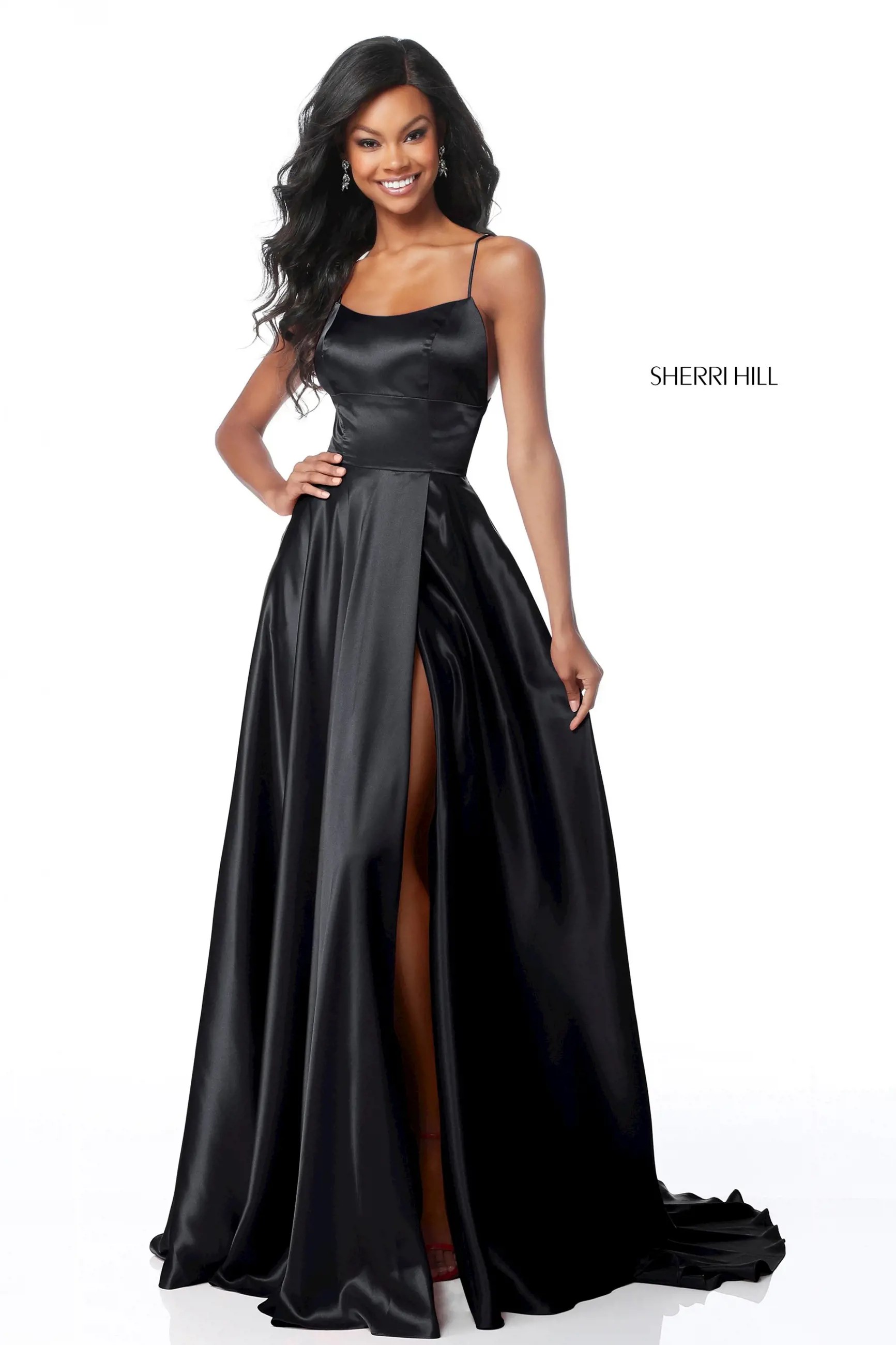 Model in Sherri Hill Dress